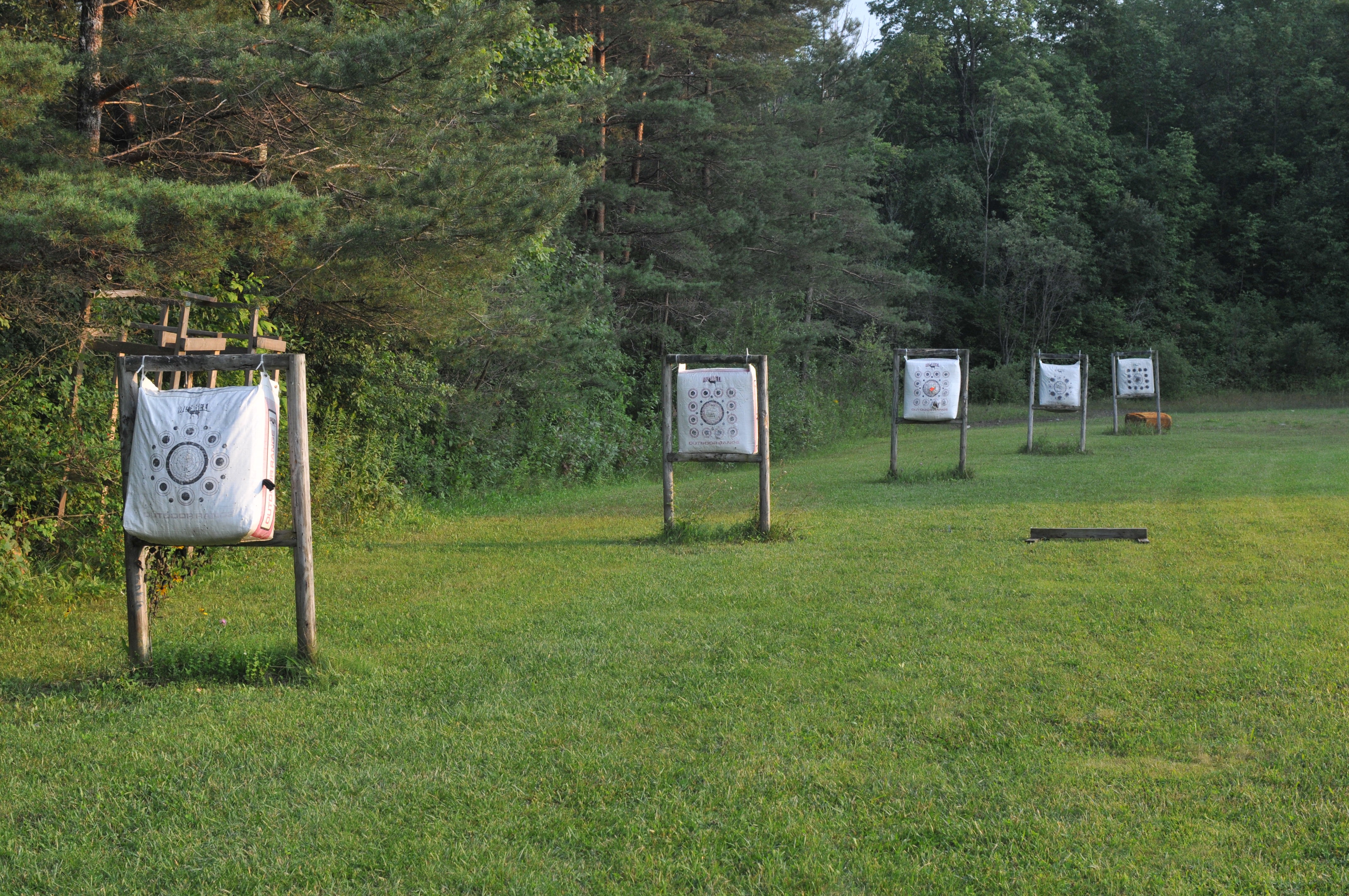 archery targets outside